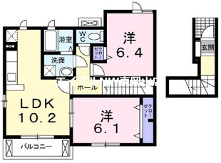 メゾン・ド・ソレイユＣの物件間取画像